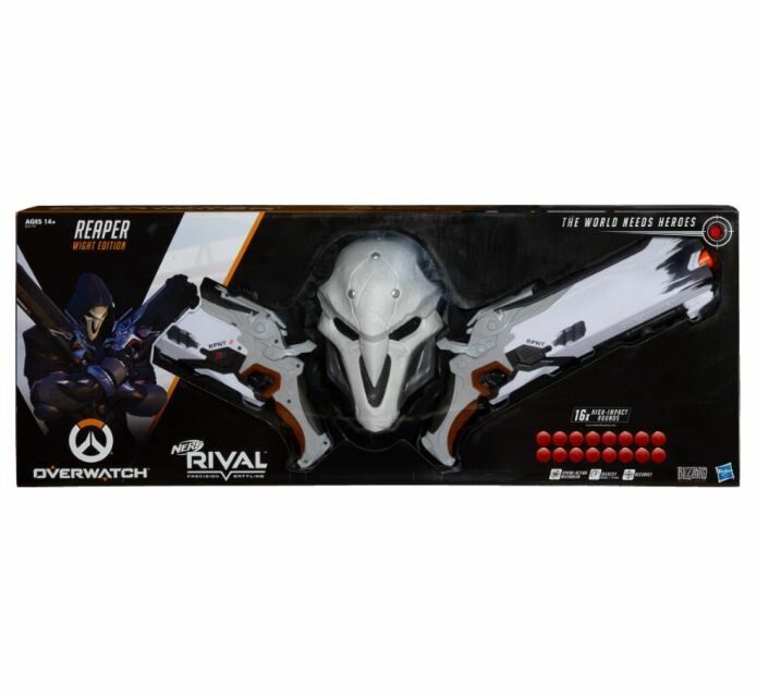 Overwatch Wight Reaper Nerf Rival Blaster 2-Pack and Mask Овервотч зброю іграшка маска Жнець 