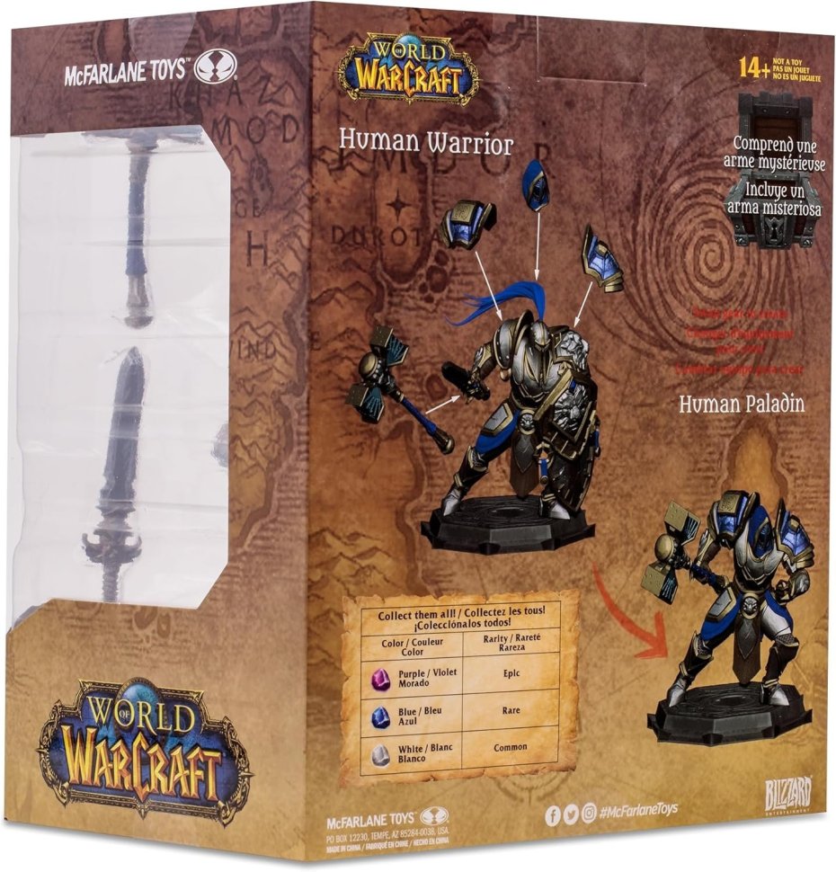 Фігурка McFarlane World of Warcraft Human Warrior Paladin Варкрафт Людина Паладін Воїн 