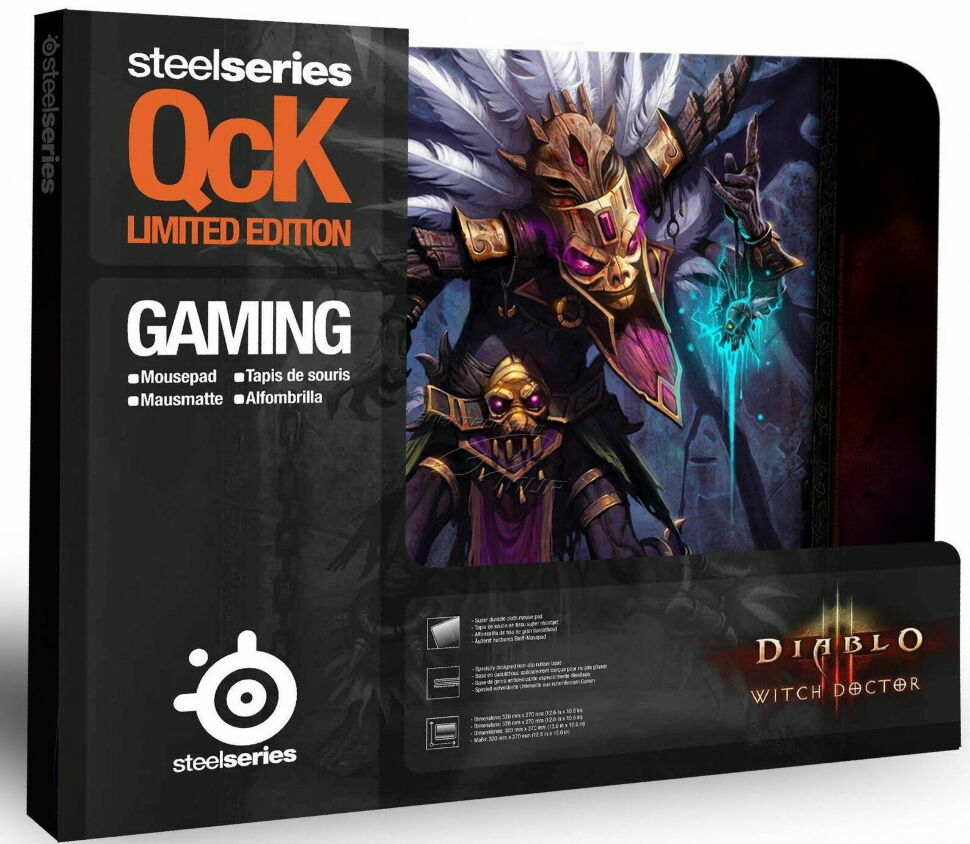 Коврик SteelSeries QcK Diablo 3 Witch Doctor 