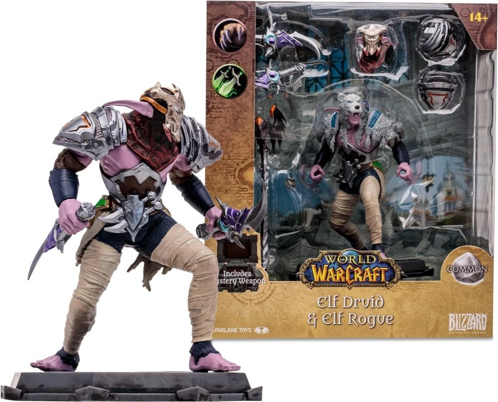 Фігурка McFarlane World of Warcraft Elf Druid Rogue Варкрафт Ельф Друїд Розбійник 