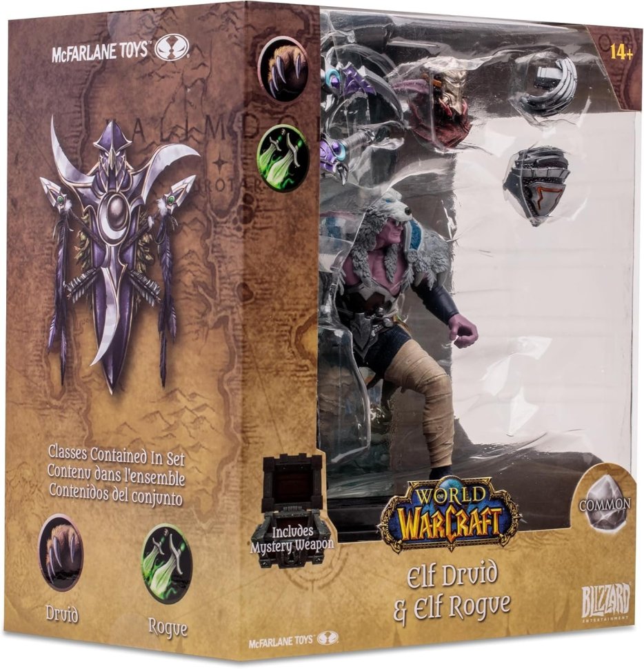 Фігурка McFarlane World of Warcraft Elf Druid Rogue Варкрафт Ельф Друїд Розбійник 