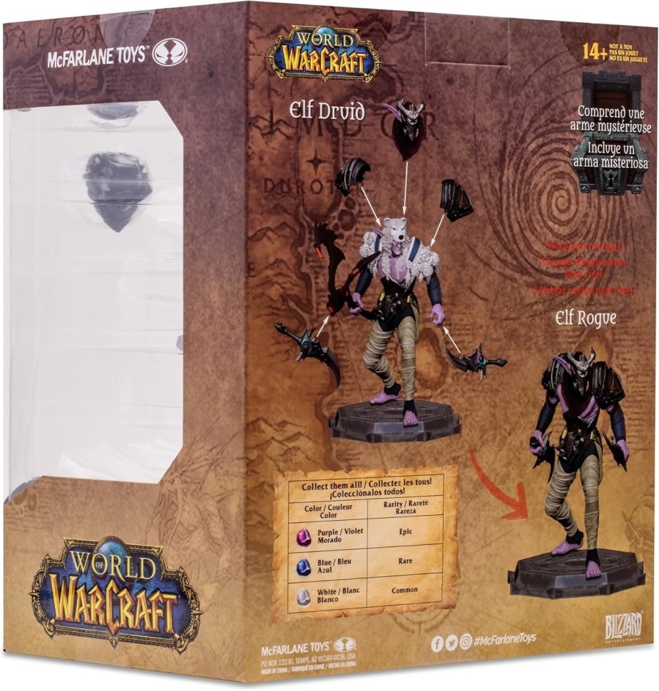 Фігурка McFarlane World of Warcraft Elf Druid Rogue Варкрафт Ельф Друїд Розбійник 