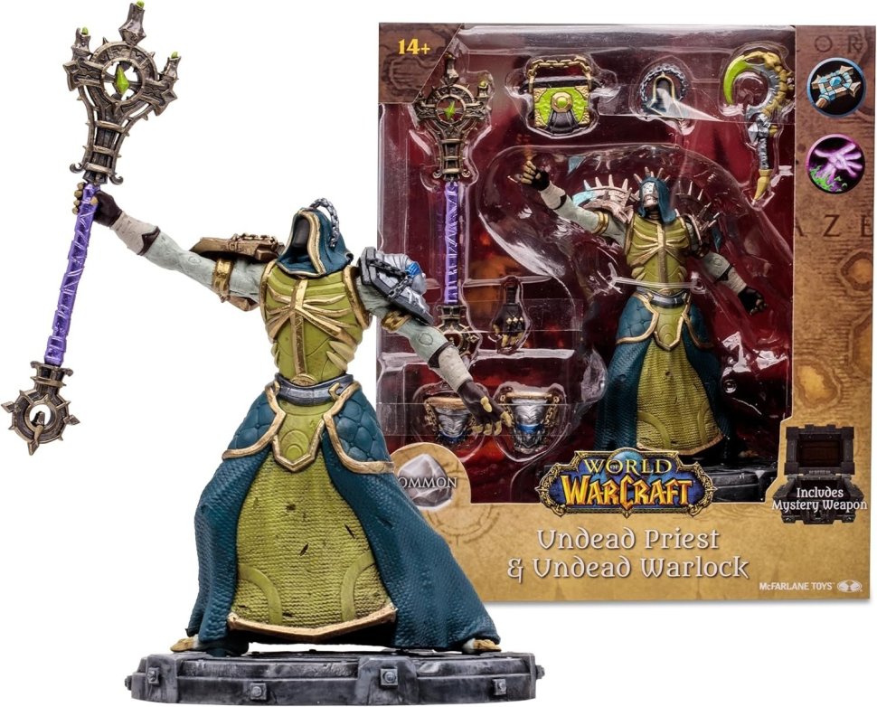 Фігурка McFarlane World of Warcraft Undead Priest Warlock Варкрафт Нежить Жрець Варлок 