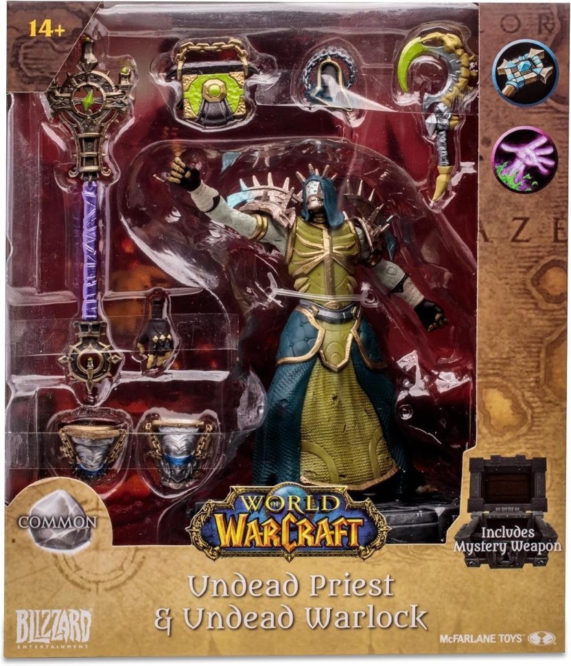 Фігурка McFarlane World of Warcraft Undead Priest Warlock Варкрафт Нежить Жрець Варлок 