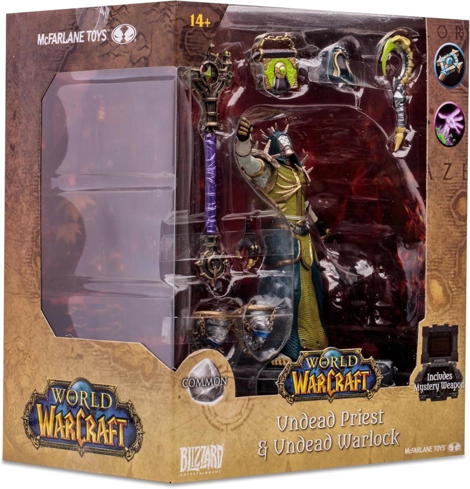 Фігурка McFarlane World of Warcraft Undead Priest Warlock Варкрафт Нежить Жрець Варлок 