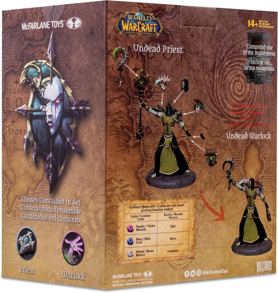 Фігурка McFarlane World of Warcraft Undead Priest Warlock Варкрафт Нежить Жрець Варлок 