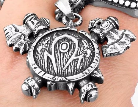 Медальон World of Warcraft Horde Варкрафт Орда (нержавеющая сталь) + подарочн.бокс 