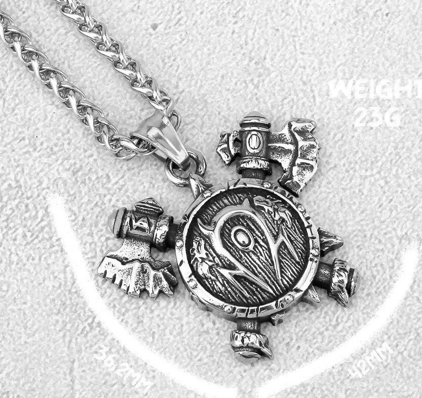 Медальон World of Warcraft Horde Варкрафт Орда (нержавеющая сталь) + подарочн.бокс 