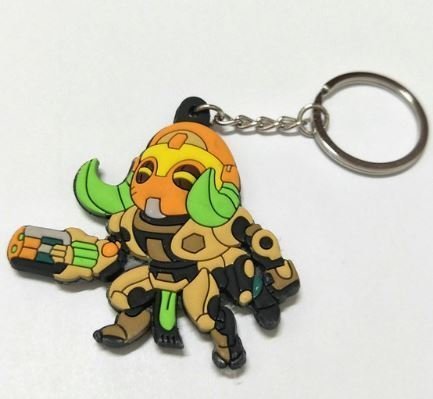 Брелок 3D Овервотч Overwatch Двухсторонний Объемный - Orisa 