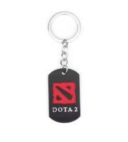 Брелок DOTA 2 Logo Дота 2 (колір чорний і червоний) 5 см