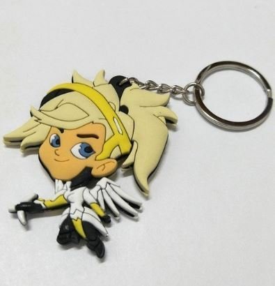 Брелок 3D Овервотч Overwatch Двухсторонний Объемный - Mercy 