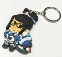 Брелок 3D Овервотч Overwatch Двухсторонний Объемный - Mei 