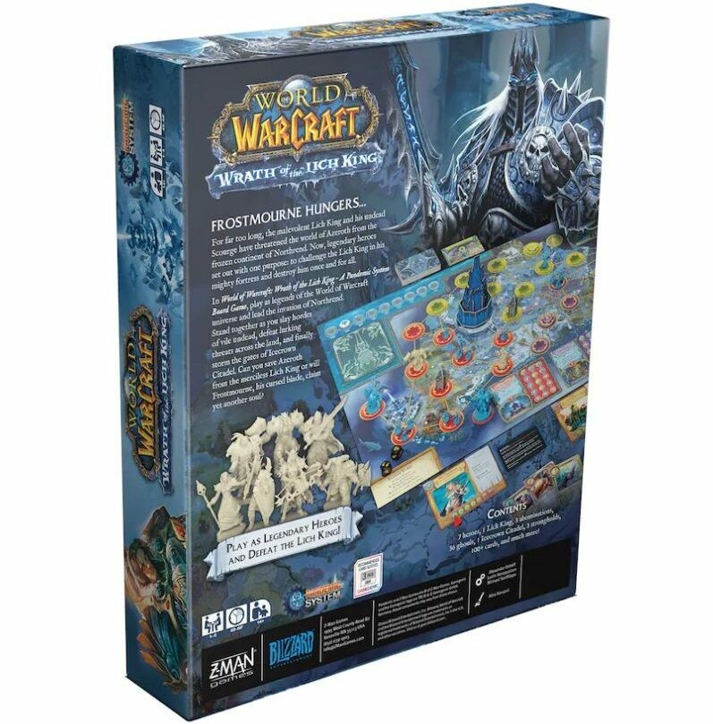 Настільна гра Blizzard World of Warcraft Wrath of the Lich King Pandemic Board Game 