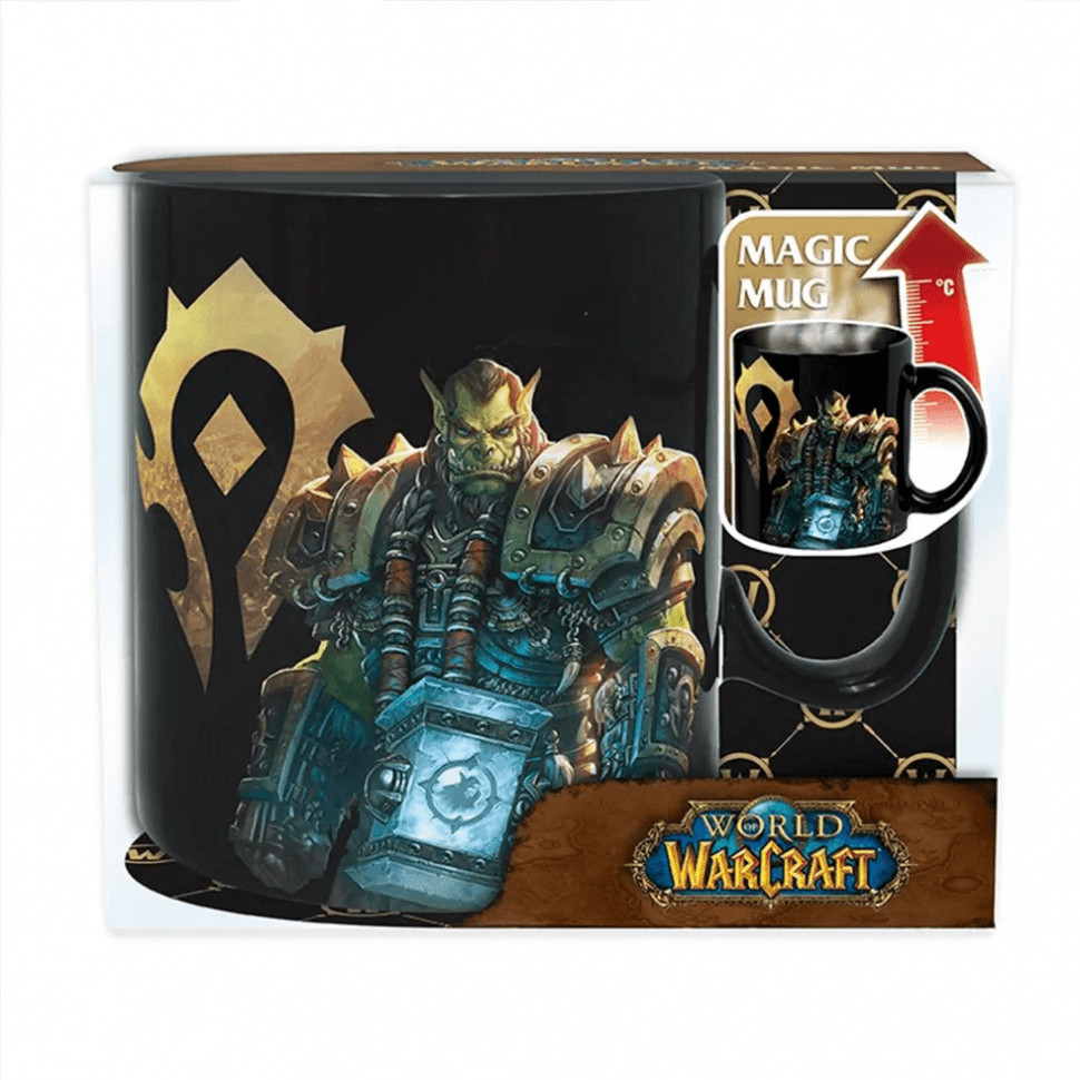 Чашка хамелеон Blizzard World Of Warcraft Azeroth Mug Варкрафт кружка 460 мл (меняет цвет) 