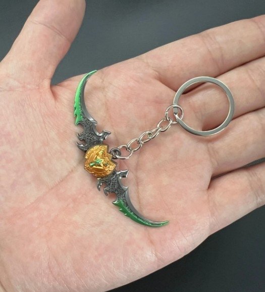 Брелок World of Warcraft Warglaive Of Azzinoth Бойові гліфи Аззінота 7 см. №2 