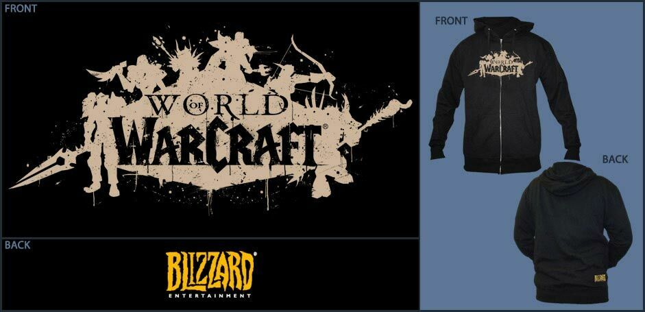 Реглан з капюшоном і кишенями World of Warcraft - з написом - "Blizzard" (розміри L) 
