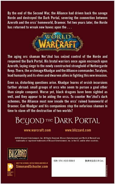 Книга Warcraft Beyond the Dark Portal (М'який палітурка) (Eng) 