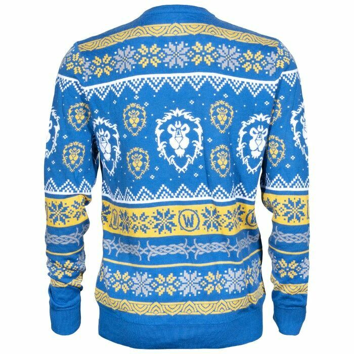 Свитер World of Warcraft ALLIANCE Ugly Holiday Pullover Sweater (Варкрафт Альянс) L 