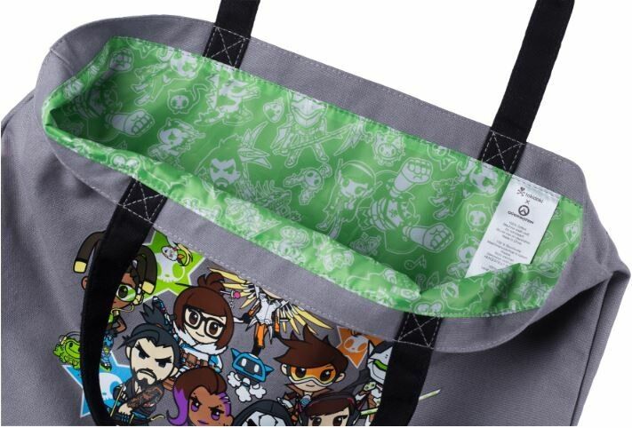 Сумка tokidoki x Overwatch Grey Canvas Totebag 