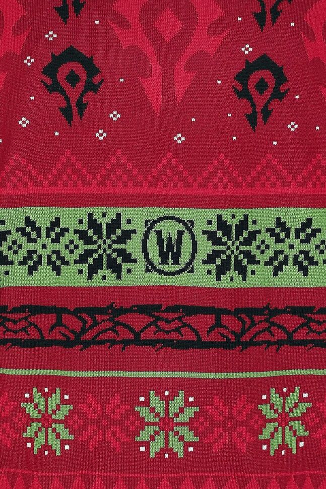Свитер World of Warcraft Horde Ugly Holiday Pullover Sweater (Варкрафт Орда) L 