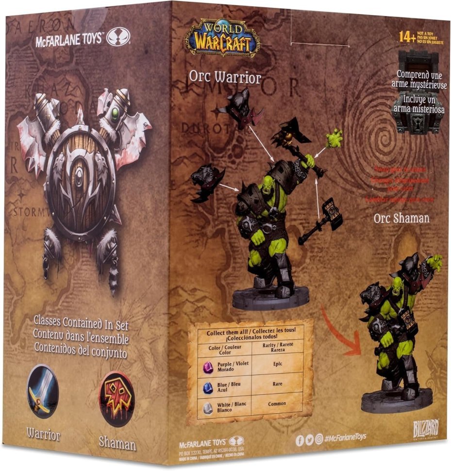 Фигурка McFarlane World of Warcraft Orc Warrior Shaman (Rare) Варкрафт Орк Воин Шаман 