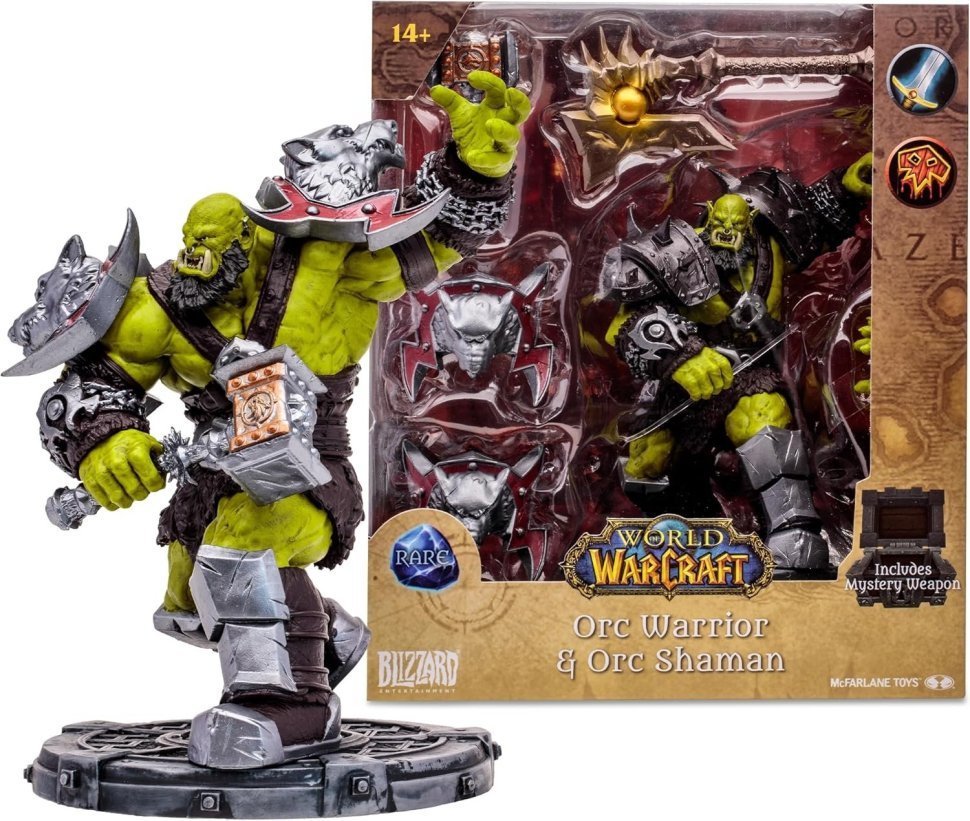 Фигурка McFarlane World of Warcraft Orc Warrior Shaman (Rare) Варкрафт Орк Воин Шаман 