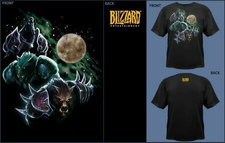 Футболка World of Warcraft Three Worgen Moon (M, XL) 