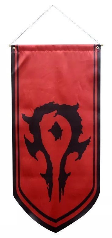 Прапор Орди Варкрафт World of Warcraft Horde Flag banner (125 х 55 см) 