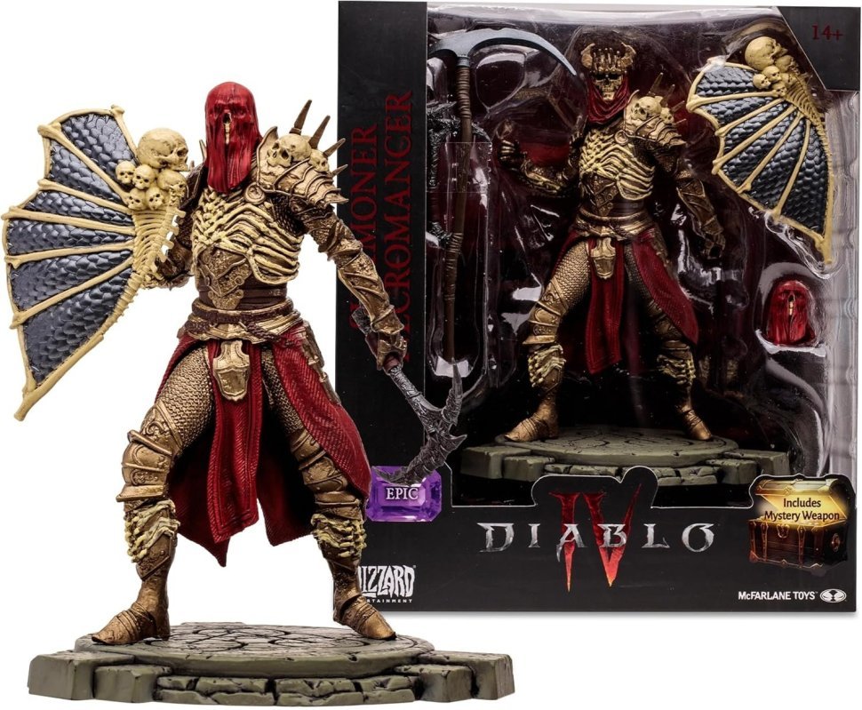 Фігурка McFarlane Diablo IV Summoner Necromancer Epic Figure Діабло Некромант 20 см. 