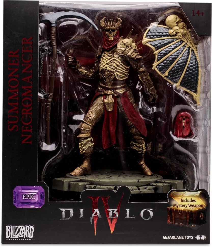 Фігурка McFarlane Diablo IV Summoner Necromancer Epic Figure Діабло Некромант 20 см. 