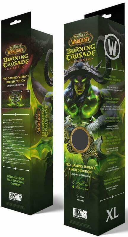 Килимок ігрова поверхня Blizzard World Of Warcraft Gaming Mat - Burning Crusade Illidan XL Іллідан (90*42 cm) 