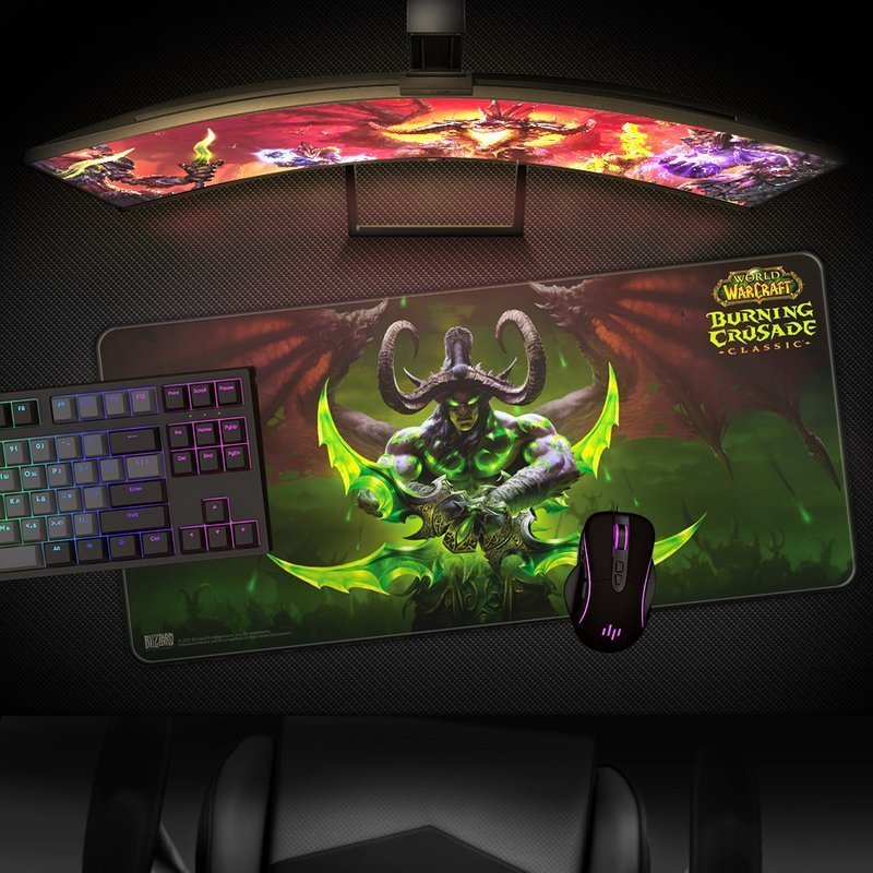 Килимок ігрова поверхня Blizzard World Of Warcraft Gaming Mat - Burning Crusade Illidan XL Іллідан (90*42 cm) 
