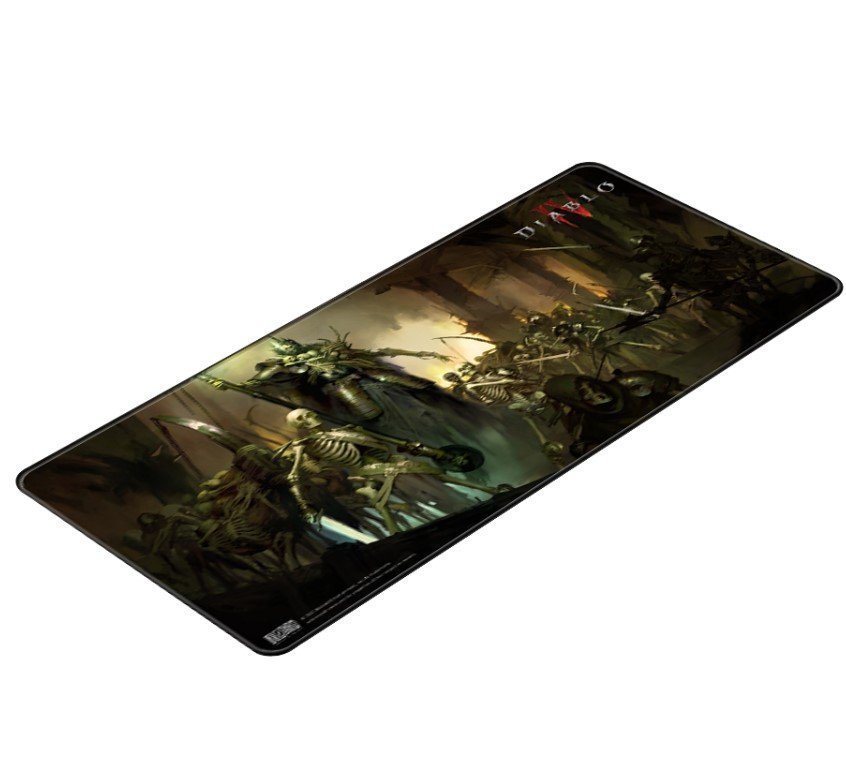 Коврик для мыши игровая поверхность Blizzard DIABLO IV 4 - Skeleton King (Диабло)  XL (90*42 cm) 