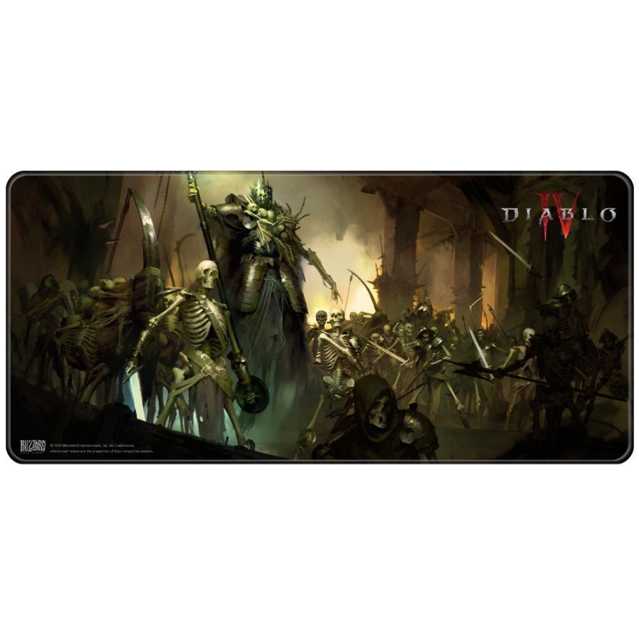 Коврик для мыши игровая поверхность Blizzard DIABLO IV 4 - Skeleton King (Диабло)  XL (90*42 cm) 