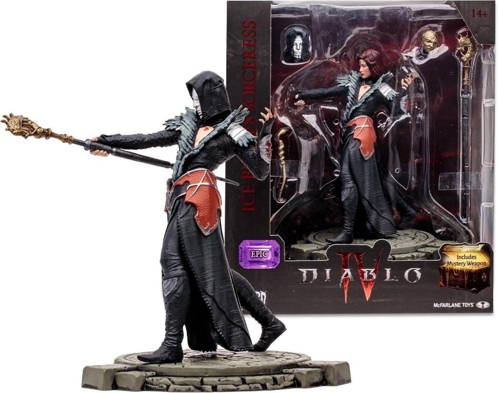 Фігурка McFarlane Diablo IV Ice Blades Sorceress Epic Figure Діабло Крижана чарівниця 20 см. 
