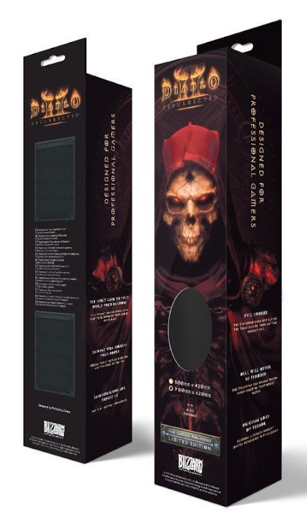 Килимок для миші ігрова поверхня Blizzard DIABLO 2 - Resurrected Mephisto Діабло XL (90*42 cm) 