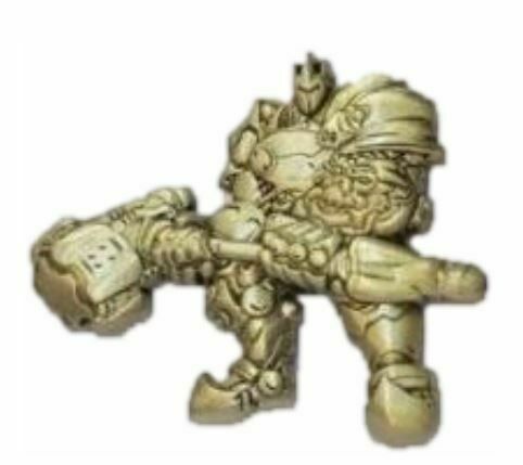 Значок 2016 Blizzcon Exclusive Gold Reinhardt Blizzard Pin 