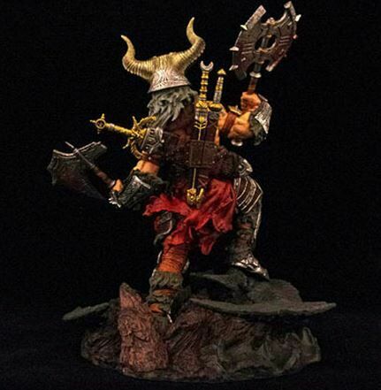 Фигурка Diablo 3 Barbarian wearing a helmet action figure 