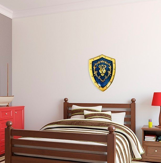 Табличка металева Blizzard World of Warcraft Alliance Shield Варкрафт Альянс 35x25 см 