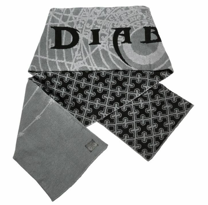 Шарф Diablo Knitted Scarf - Grey Диабло 214*33 см 
