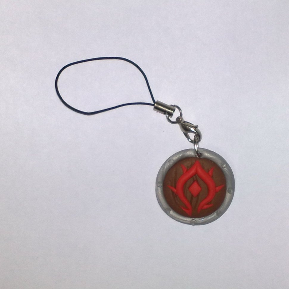 Брелок World of Warcraft Horde Keychain (полімерний клей) 