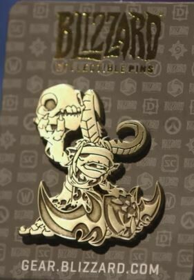 Значок 2015 Blizzcon Exclusive Gold Murkidan Blizzard Pin 