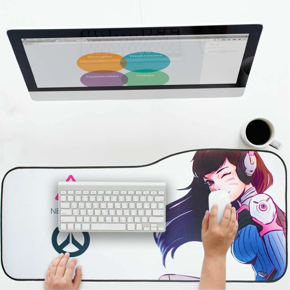 Килимок Overwatch Large Gaming Mouse Pad - D.va (70 * 32 см) Curve 