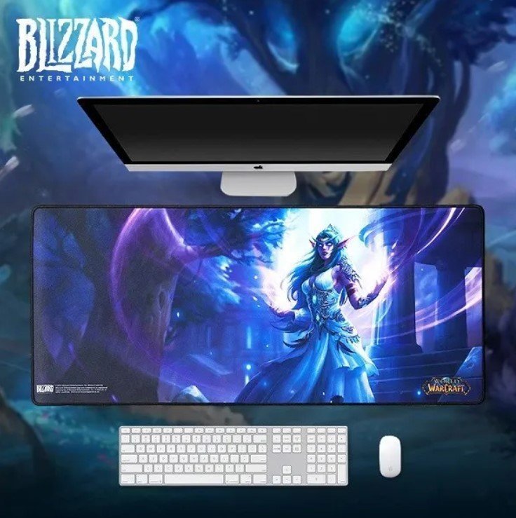 Килимок ігрова поверхня Blizzard World Of Warcraft Gaming Desk Mat - Tyrande Тіранда (90*38 cm) 