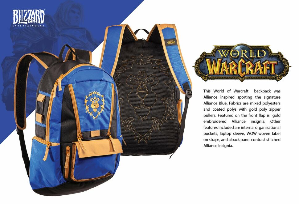 Рюкзак Сумка Alliance World of Warcraft Gamer Everyday Utility Backpack Blizzard Exclusive 