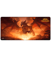 Килимок ігрова поверхня Blizzard World Of Warcraft Classic Cataclysm Deathwing Смертокрил XL Варкрафт (90*42 cm)