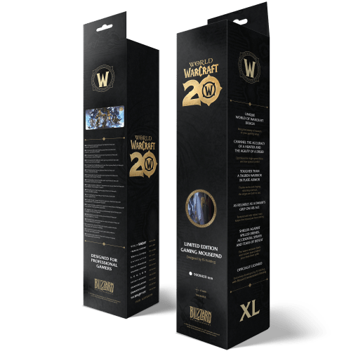 Килимок ігрова поверхня Blizzard World Of Warcraft 20th Anniversary XL Варкрафт (90*42 cm) 