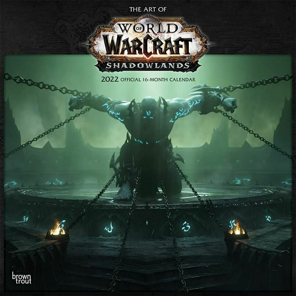 Календар 2022 World of Warcraft Square Wall Blizzard 16-month calendar 
