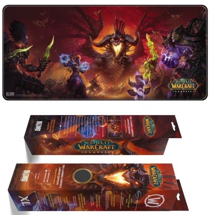 Килимок ігрова поверхня Варкрафт Blizzard World Of Warcraft Gaming Desk Mat - Classic: Onyxia (90*42 cm) 