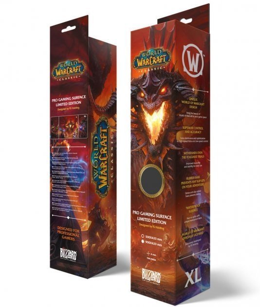 Килимок ігрова поверхня Варкрафт Blizzard World Of Warcraft Gaming Desk Mat - Classic: Onyxia (90*42 cm) 